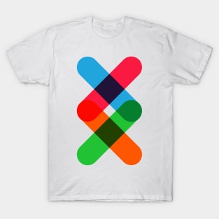 Geometric minimal pattern colourful T-Shirt